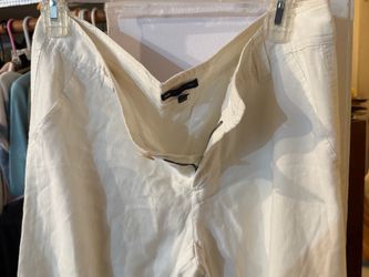 Gap cream colored linen pants