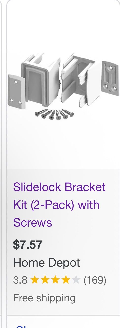 35 Packs New Slide lock Braket Kit For Fence 