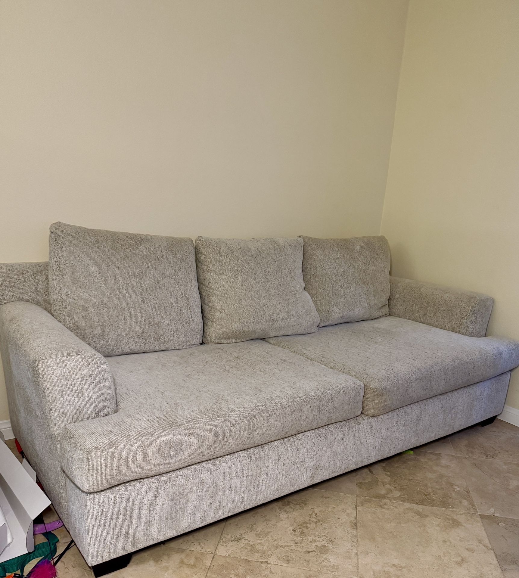 Living Spaces sofa and large chair