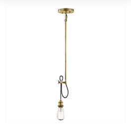 Kichler Rumer 1 Light Mini Pendant/Sconce natural brass