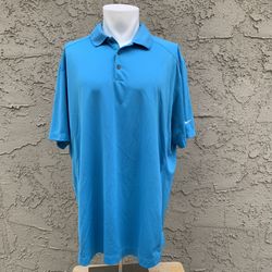 Size XXL Nike Golf Tour Performance Dri Fit Short Sleeve Polo Shirt Teal