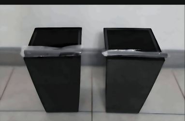 *** JUST REDUCED *** PAIR of 16" Black Planters with Irrigation (2 for $35) @ Lasting  Creations