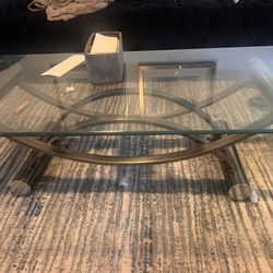 Glamorous Coffee Table And Console Set