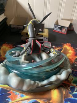 Pokemon Shiny Rayquaza Figure Hidden Fates Card Holder Collectors Item  Pokemon