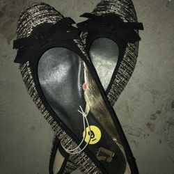 Brand New Black & Gold Slip-on Flats