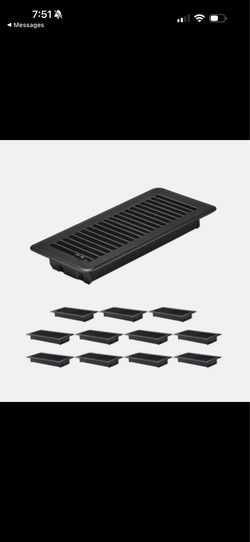 Vevor Floor Registers 4 x 10 Inch 12-Pack Iron Floor Vents for HVAC Vent Grilles