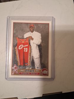 Original LeBron James Draft rookie card