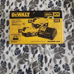 DEWALT 20V MAX XR BATTERY PACK 6.0Ah AND 4.0Ah WITH CHARGER