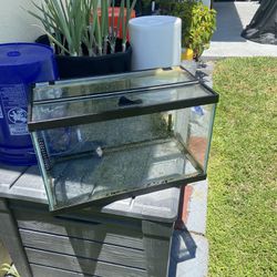 10 gallon Fish Tank With Glass Lid