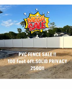 pvc fence sale !! long island only