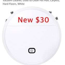 New Robot Vacuum, Strong Suction, Quiet, Super-Thin Smart Robotic Vacuum Cleaner,$30