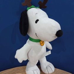 Just Play Snoopy 15" Plush Christmas Reindeer Ears