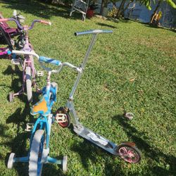 kids bikes and scooter 