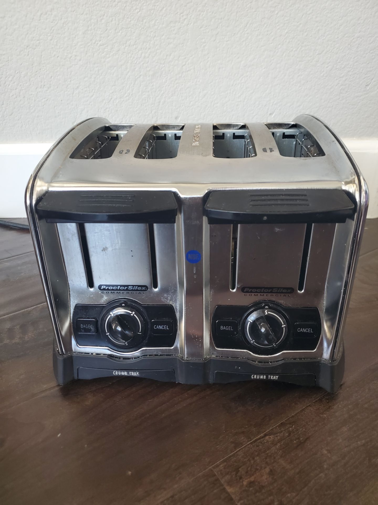 Proctor Silex - Commercial 4-Slice Wide-Slot Toaster - Brushed Chrome