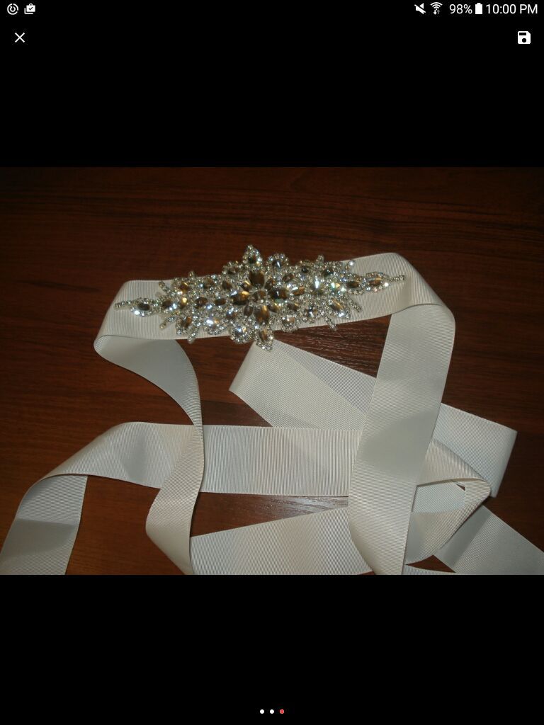Crystal sash/belt wedding dress or formal