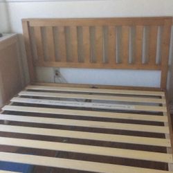 Very Nice Full Size Bed, Needs No Box Spring Like New.