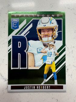 2025 Donruss Elite SPELLBOUND Justin Herbert “R” Green