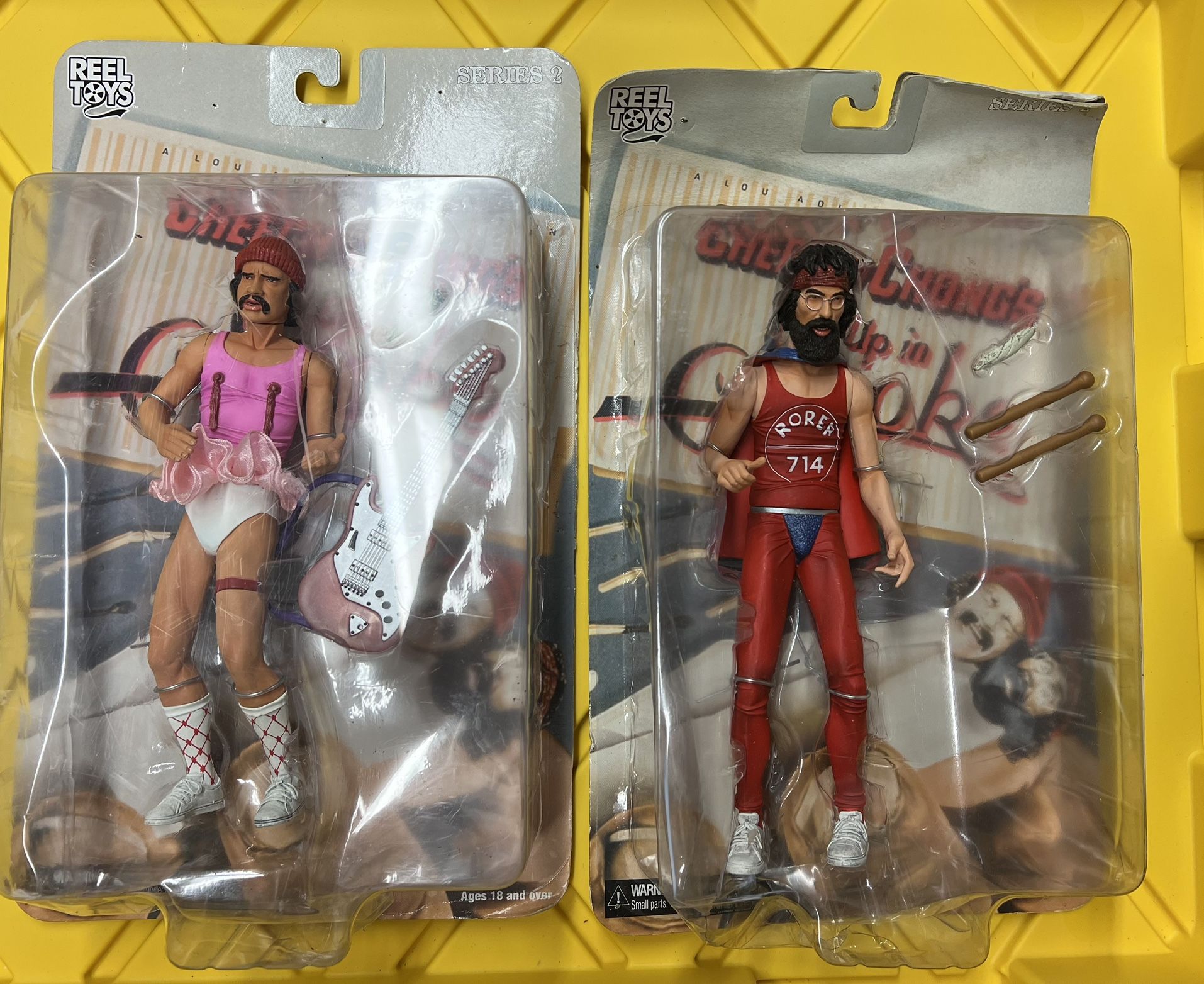 Set Of 4 Cheech And Chung Figures By Reel Toys