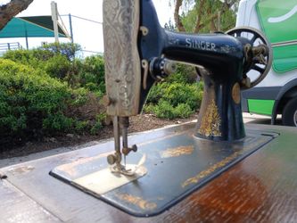 Antique Singer Sewing Machine Table