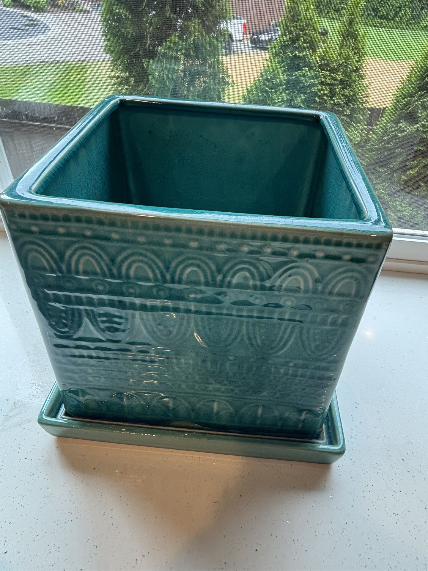 Glazed Planter / Flower Pot from Home Depot