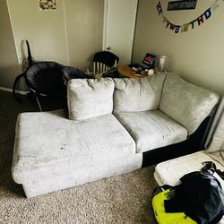 Grey Colored Sofa For Around 3-4 People
