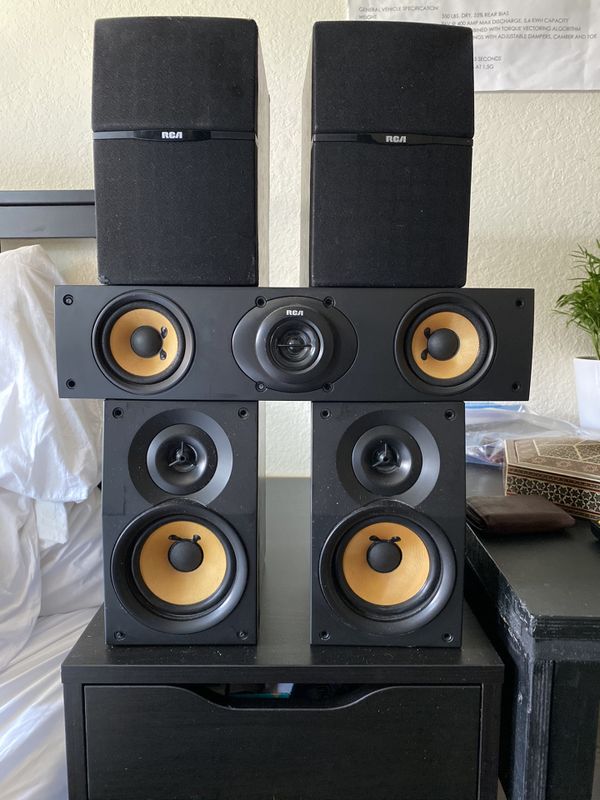 RCA RT2500 Dolby Surround Sound System Speakers Home Theater Audio Bookself for Sale in Anaheim