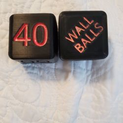 Set of dice for exercises