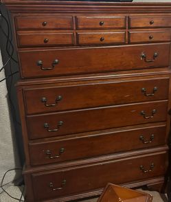 Tall wood  dresser