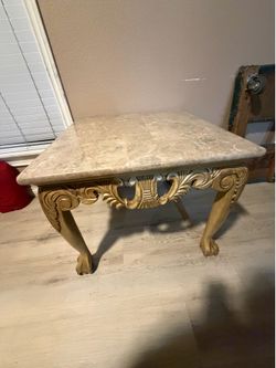 Medium Beige Marble Table