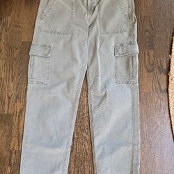 American Eagle Women Green Cargo Pants Size 8
