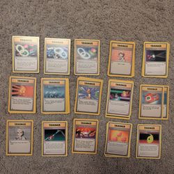 Vintage Pokemon Trainer Cards 