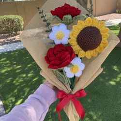 Hand made crochet bouquet 