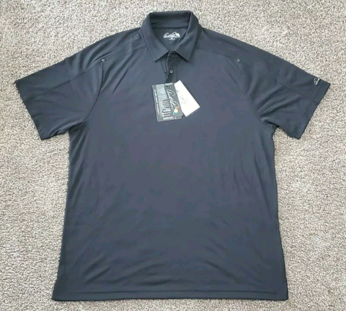 Men's Arnold Palmer Golf Polo Shirt Size XXL Black