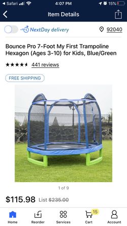 Bounce Pro 7ft My First Trampoline