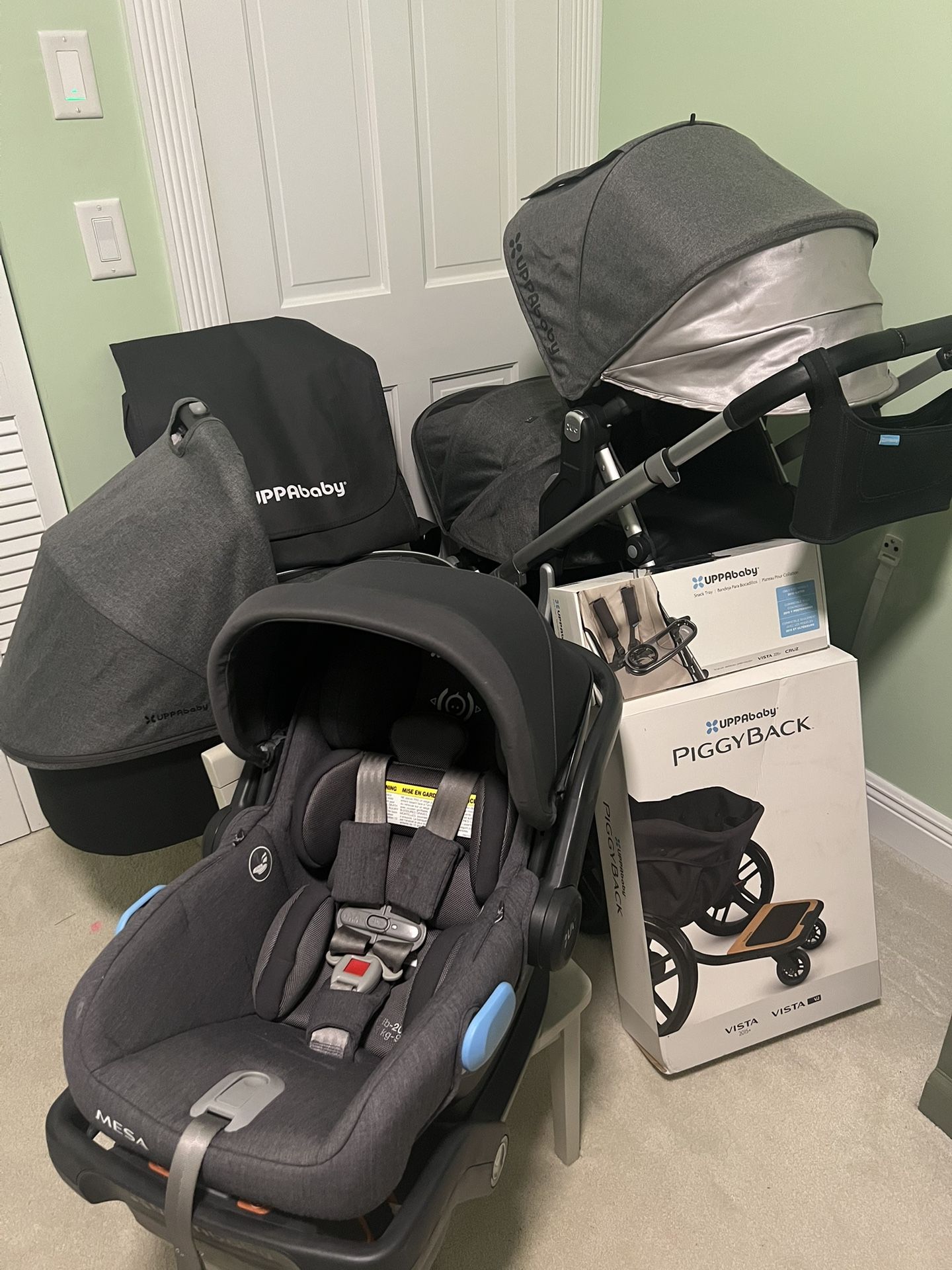  Stroller, Car seat, Bassinet, Rumble seat