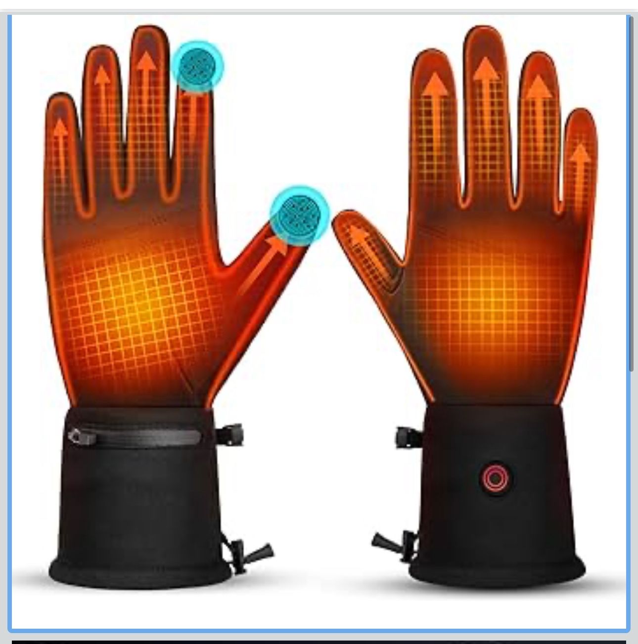 Heated Gloves for Men Women Rechargeable Waterproof Electric Motorcycle Gloves for SKI Snowboard Camping Hiking Camping