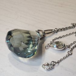 SWAROVSKI Lunar Indian Sapphire Pendant Long Necklace