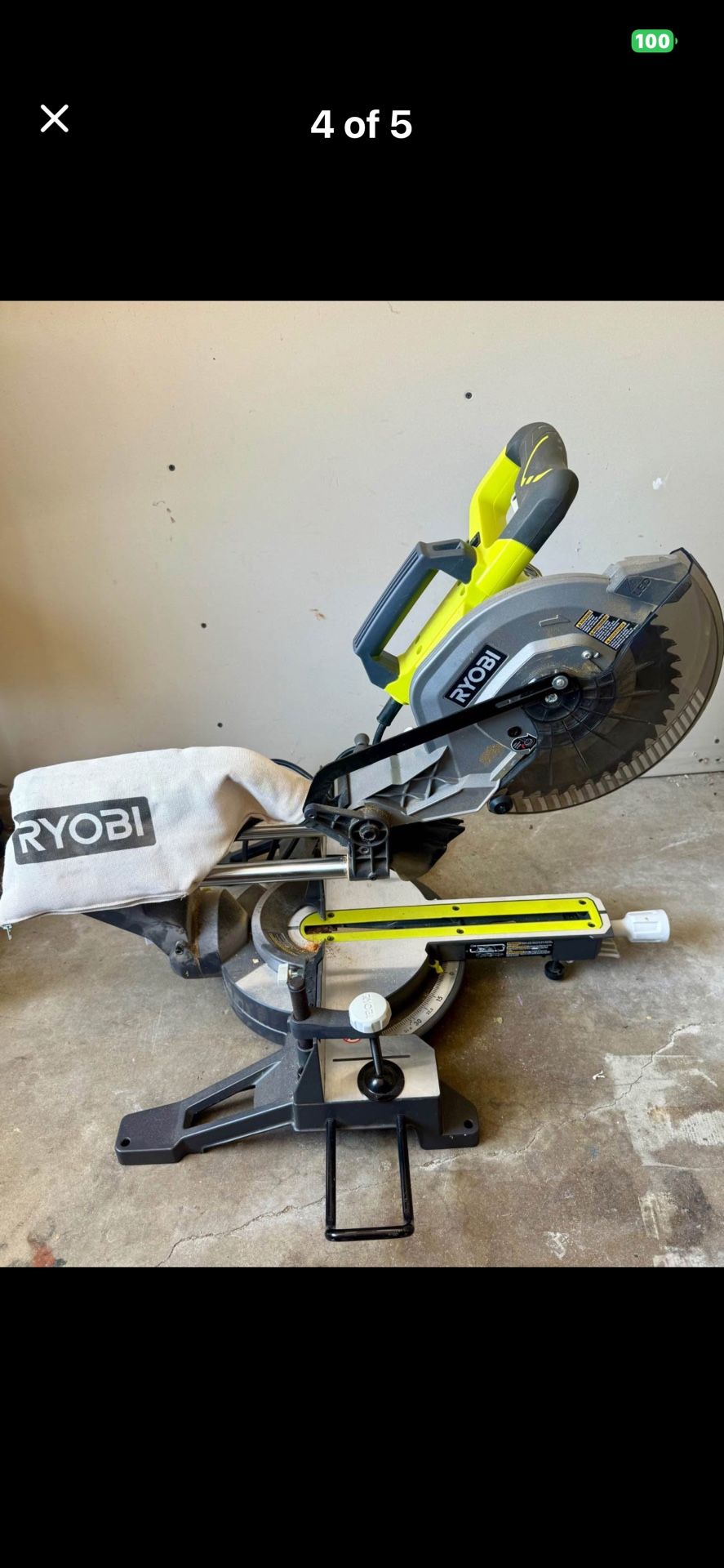 RYOBI 10 in. Corded Sliding Compound Miter Saw | TSS103