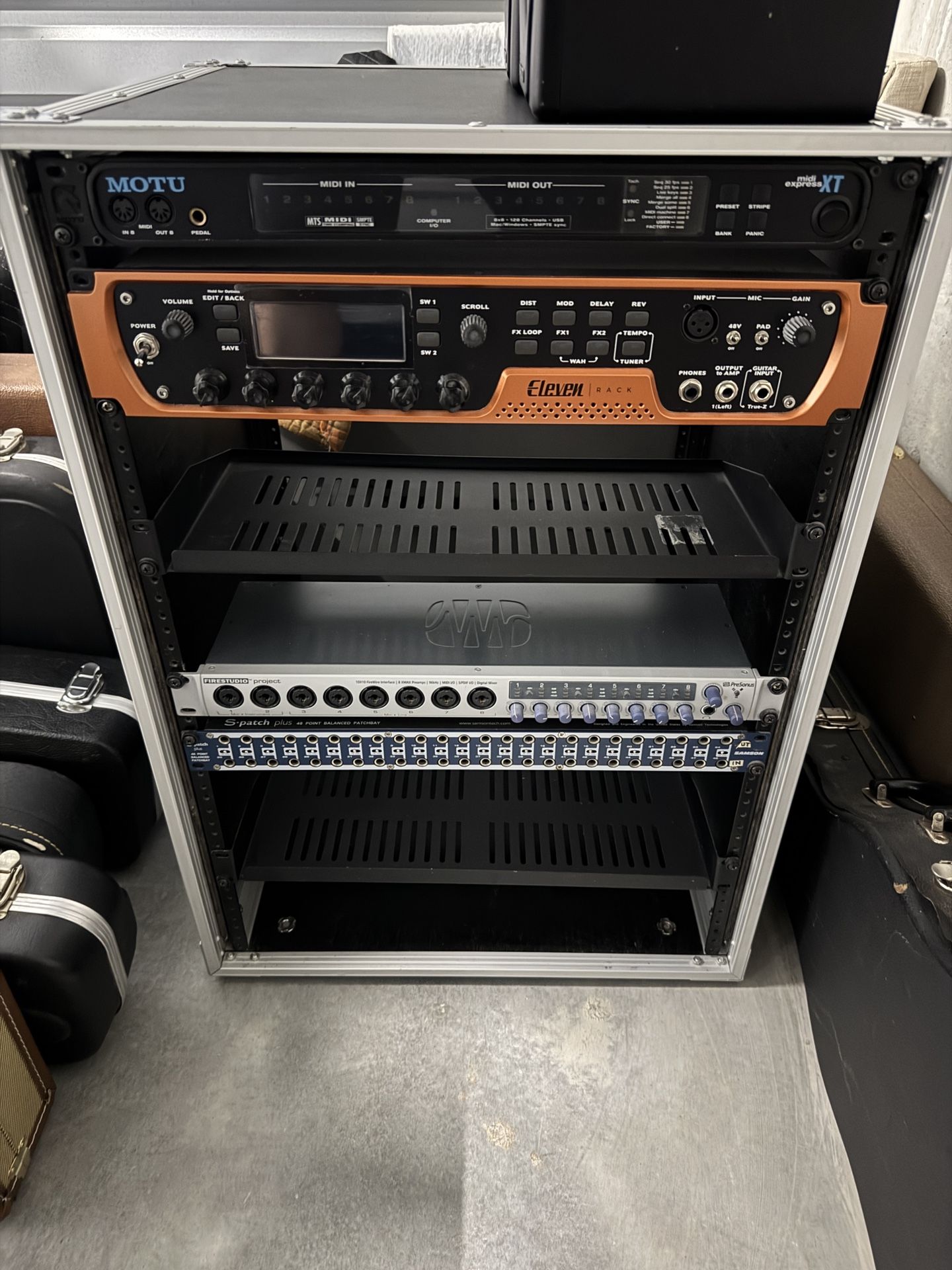 Guitar Rack Road Case And Rack Units Combined