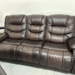 Eric Church Brown Recliner And Loveseat
