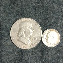 Franklin - Roosevelt Coins Dated 1962 D