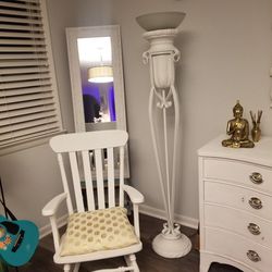 White Vintage Floor Lamp 