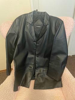 Woman’s leather blazer