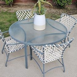Mid Century Brown Jordan Patio Furniture Set