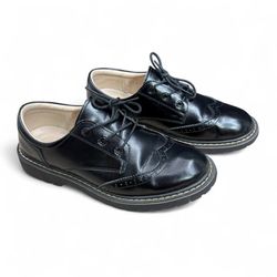 Oxford Shoes for Women,Perforated Lace-up Round Toe Low Heel Brogues Shoe size 9.5