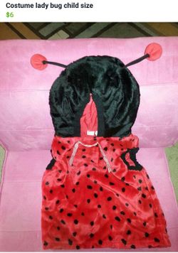 Costume child size lady bug