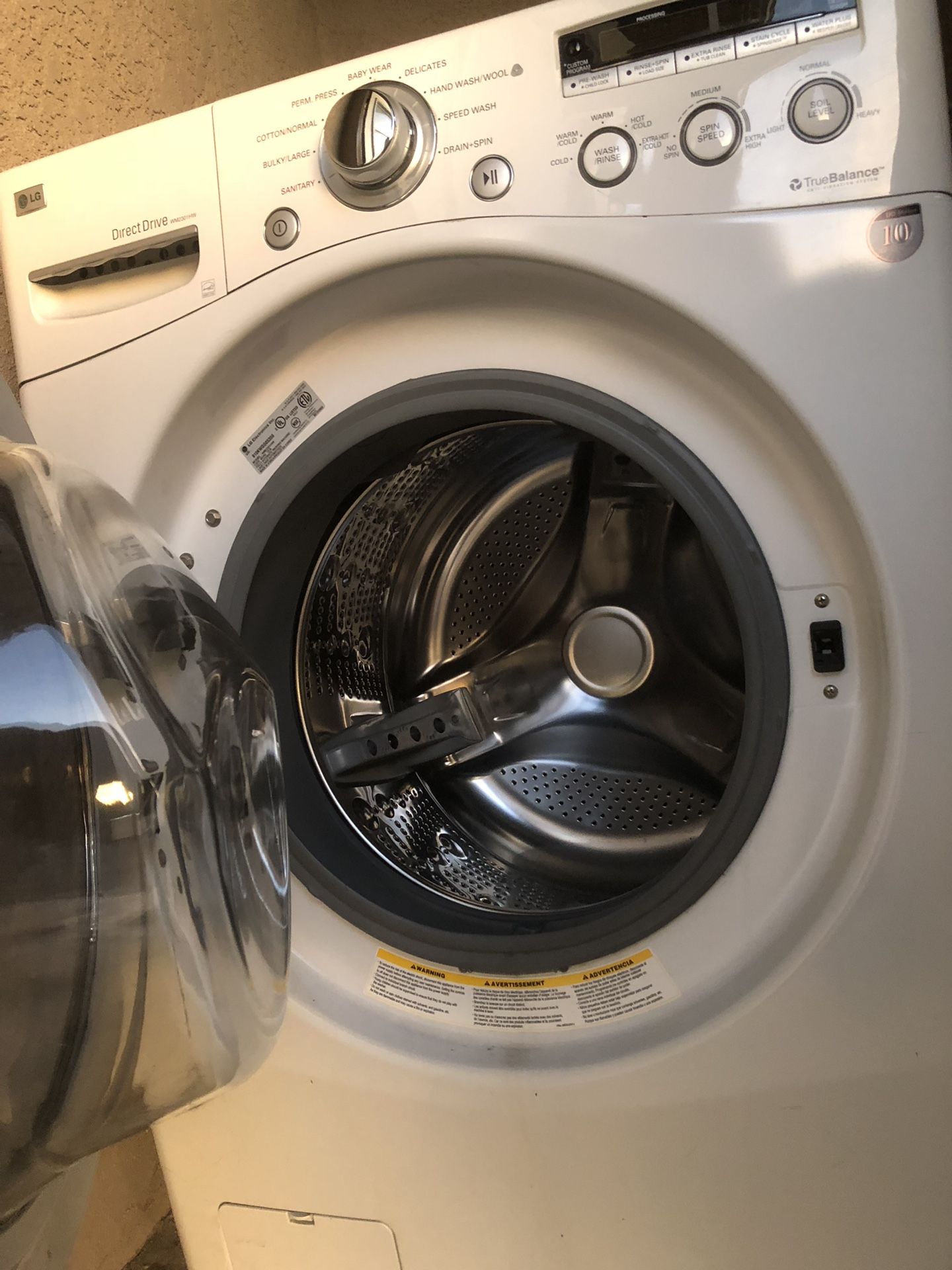 LG front load washer Model WM2301HW