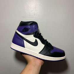 Jordan 1 High “Court Purple 1.0” Size 11.5 In Men