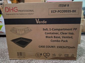 DHG Professional Verde 9x9 Food Containers 150-Pack