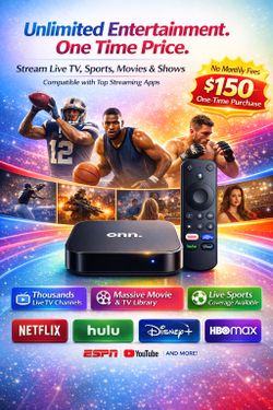 Streaming Device Free Movies,Tv Shows, Live Tv Added No More Paying Per Month